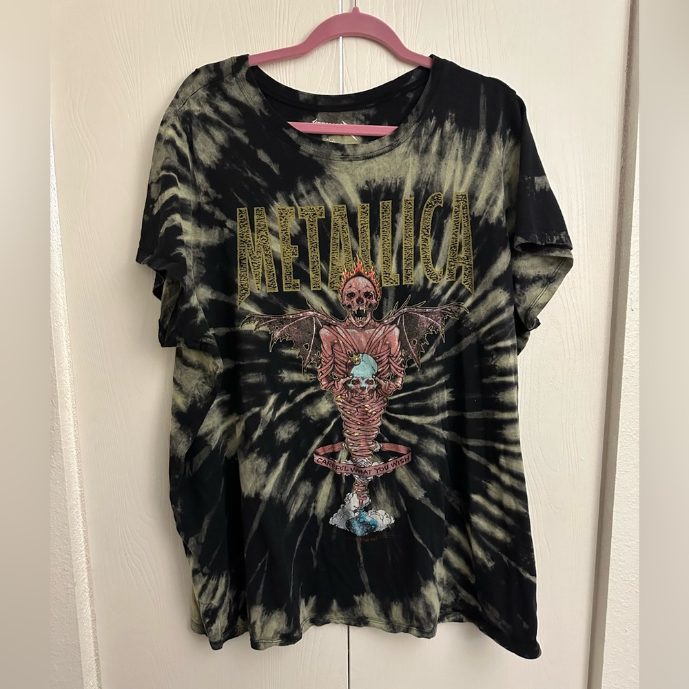 Torrid Tie Dye Metallica Top size 3